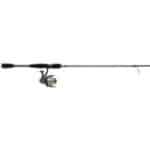 fishing tackle Abu Garcia spinning reel with medium action rod